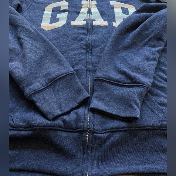GAP Sherpa Hoodie GAP Vintage
90s Hooded Sweater Navy Size XS - Picture 9 of 13